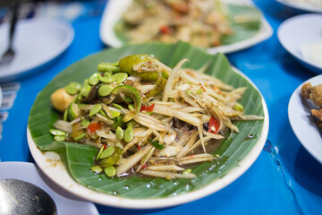 Papaya salad in thailand