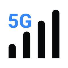 5g, mobile network, signal icon. Simple editable vector illustration.