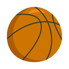 Basketball Sign Emoji Icon Illustration. Ball Sports Vector Symbol Emoticon Design Clip Art Sign Comic Style.