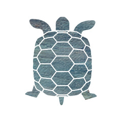 Fototapeta premium turtle watercolor textured vector illustration