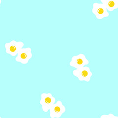 Seamless repeat surface pattern breakfast illustration