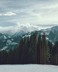 A view on the Alps in Zell am See District, Austria