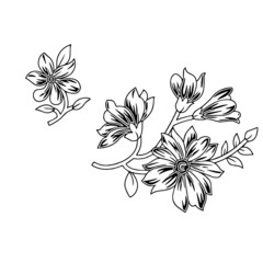 textile flower bunch beautiful color