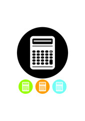 Calculator vector icon isolated