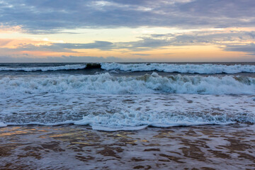 Kekaha Beach on Kauai Island, Hawaii, just before sunset