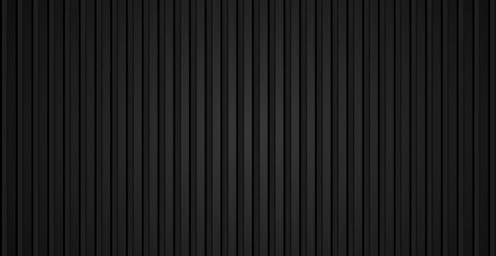 Black panoramic background cargo container in black color - Vector