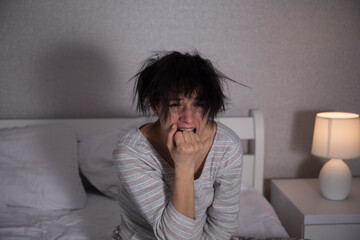 Depression woman. Stress. Woman home concept. Pain. Depression. 