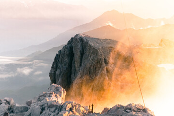 Sonnenuntergang auf der Sulzfluh