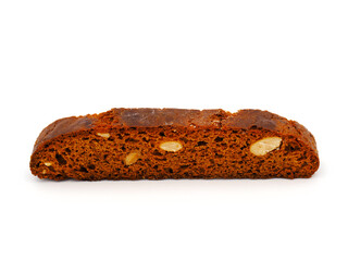 Piparelli Sicilian biscuit isolated on white background