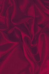 Obraz premium Rich and luxury red silk fabric texture background.