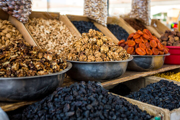 Dried fruits at Central Asian Market