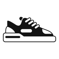 Sneaker icon simple vector. Sport shoe