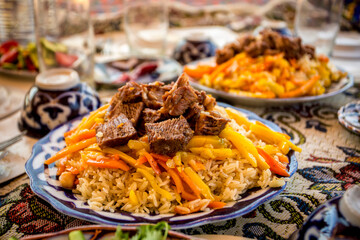 Traditional Uzbek pilaf
