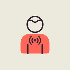 Novel Coronavirus symptoms sore throat vector icon