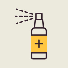 Anti-bacterial sanitizer spray, hand sanitizer