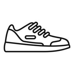 Jordan sneaker icon outline vector. Sport shoe