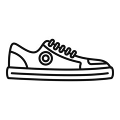 Active sneaker icon outline vector. Sport design