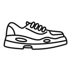 Air sneaker icon outline vector. Sport design