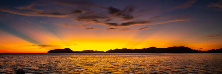 Koh Mak sunset, near koh Chang in Trat, Thailand