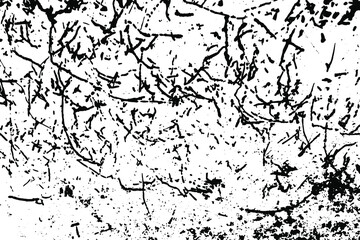 Rustic cracked vector texture with many cracks and scratches. Abstract background. Broken and damaged surface. Aged backdrop. Vector graphic illustration with transparent white. EPS10.