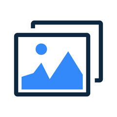 Image, view, gallery, photo, photography icon. Simple flat design concept.