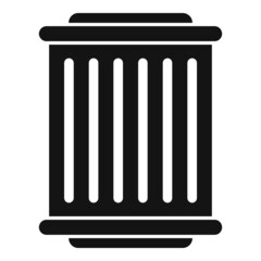 Clean pool filter icon simple vector. Cleaning pump