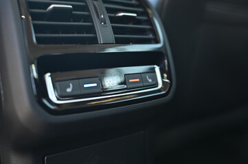 Obraz na płótnie Canvas climate control units in the car interior of the car