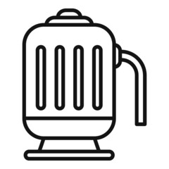 Pool pump icon outline vector. Cleaning service