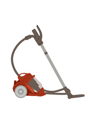 Vacuum cleaner for home usage classic design vector illustration