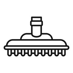 Brush service icon outline vector. Pool cleaning