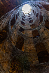Interior of the “Pozzo di San Patrizio” (St. Patrick's Well) one of the most visited tourist attraction of Orvieto, Umbria, Italy