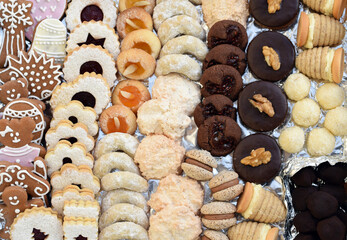Various kinds of Christmas cookies
