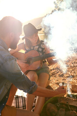 She knows a campfire tune or two