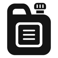 Petrol canister icon simple vector. Fuel oil