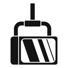 Obraz premium Cinema light icon simple vector. Video film