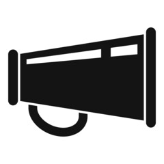 Cinema bullhorn icon simple vector. Making movie