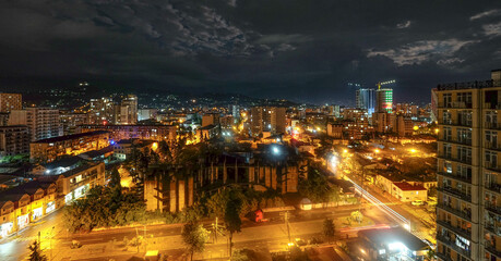 Fototapeta na wymiar Batumi by night