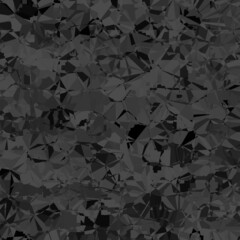 Abstract macro crystal geometric background texture Black color. Random pattern background. Texture Black color pattern background.