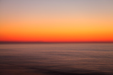 motion blur gradient sunset over the sea