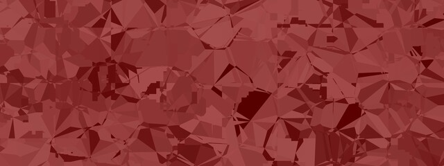 Banner abstract macro crystal geometric background texture Maroon color. Random pattern background. Texture Maroon color pattern background.