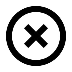 Obraz premium Highlight Off Vector, Do not Icon 