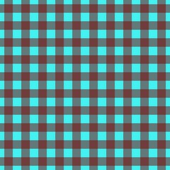 Plaid pattern. Cyan on Maroon color. Tablecloth pattern. Texture. Seamless classic pattern background.