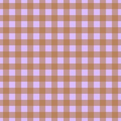 Plaid pattern. Lavender on Brown color. Tablecloth pattern. Texture. Seamless classic pattern background.