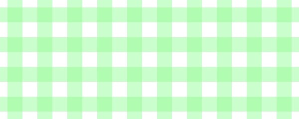Banner, plaid pattern. White on Pale Green color. Tablecloth pattern. Texture. Seamless classic pattern background.