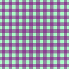 Plaid pattern. Mint on Purple color. Tablecloth pattern. Texture. Seamless classic pattern background.