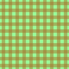 Plaid pattern. Pale Green on Brown color. Tablecloth pattern. Texture. Seamless classic pattern background.