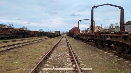 train on railway