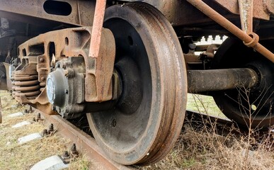 Fototapeta premium old rusty tractor