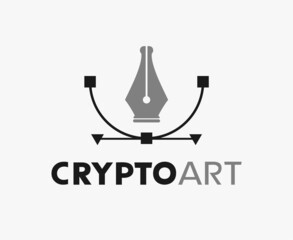 Crypto art message symbol