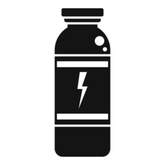 Protein label food icon simple vector. Sport nutrition
